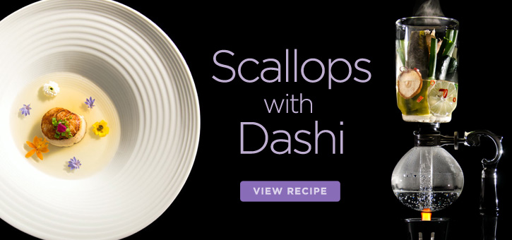 Scallops with Dashi