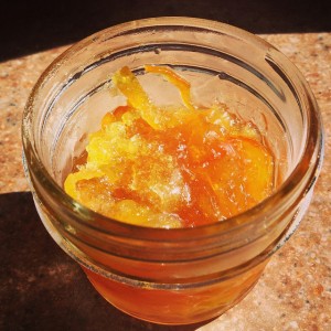 Pectin used to make orange marmelade