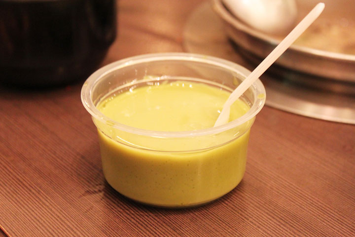Gel: green tea pudding