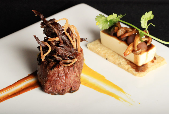 peruvian filet mignon with ultra-tex onion sauce