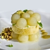 Flavor Pairing Apples, Olive Oil Biscuit and Ginger Custard