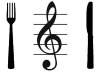 Molecular Gastronomy Treble Clef on Plate 300
