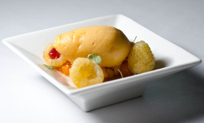 Cloudberry Sorbet with Arctic Berries