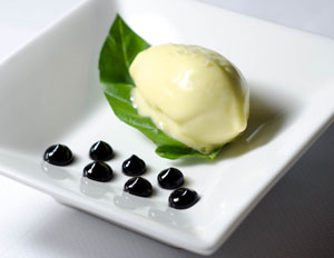 Olive Oil "Butter" and Balsamic Vinegar Gel by Chef Michael Elfwing