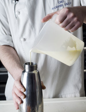 Pouring Garlic Cream 1