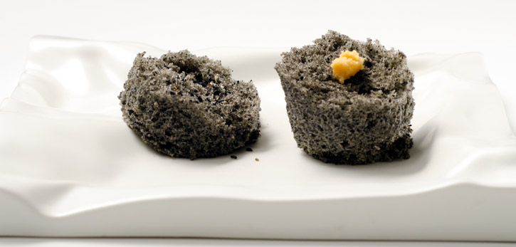 Sesame Microwave Sponge Cake -3