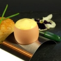2-Egg Foam with Chive Infusion