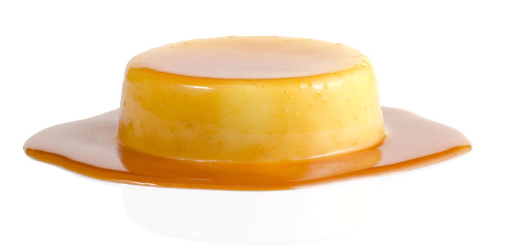 Eggless Flan with iota and kappa carrageenan