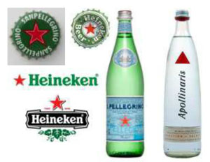 Pellegrino and Heineken Logos