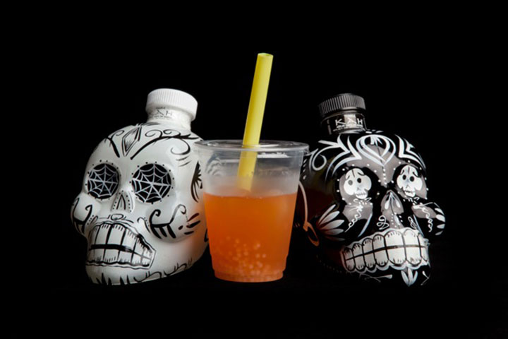 Mexican Bubble Cup - tequila infused with ginger flowers in rotovap