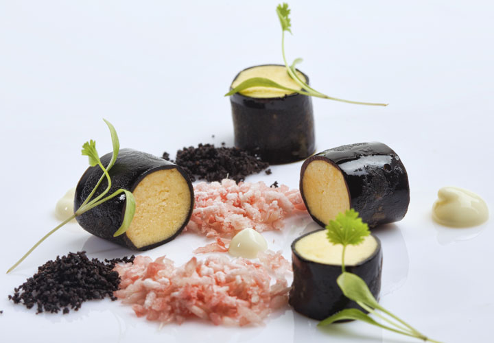 Kappa Carrageenan liquorice gel by Chef Ryan Clift