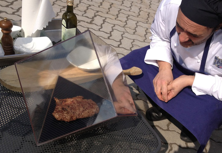 Solar sous-vide Sunshine Steak - italy