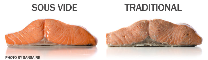 Sous vide salmon comparison