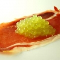 4-Melon caviar and prosciutto