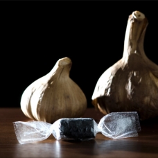 Black Garlic Caramel with Edible Wrapper-sqr