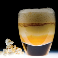 1- Liquid Popcorn with Caramel Froth